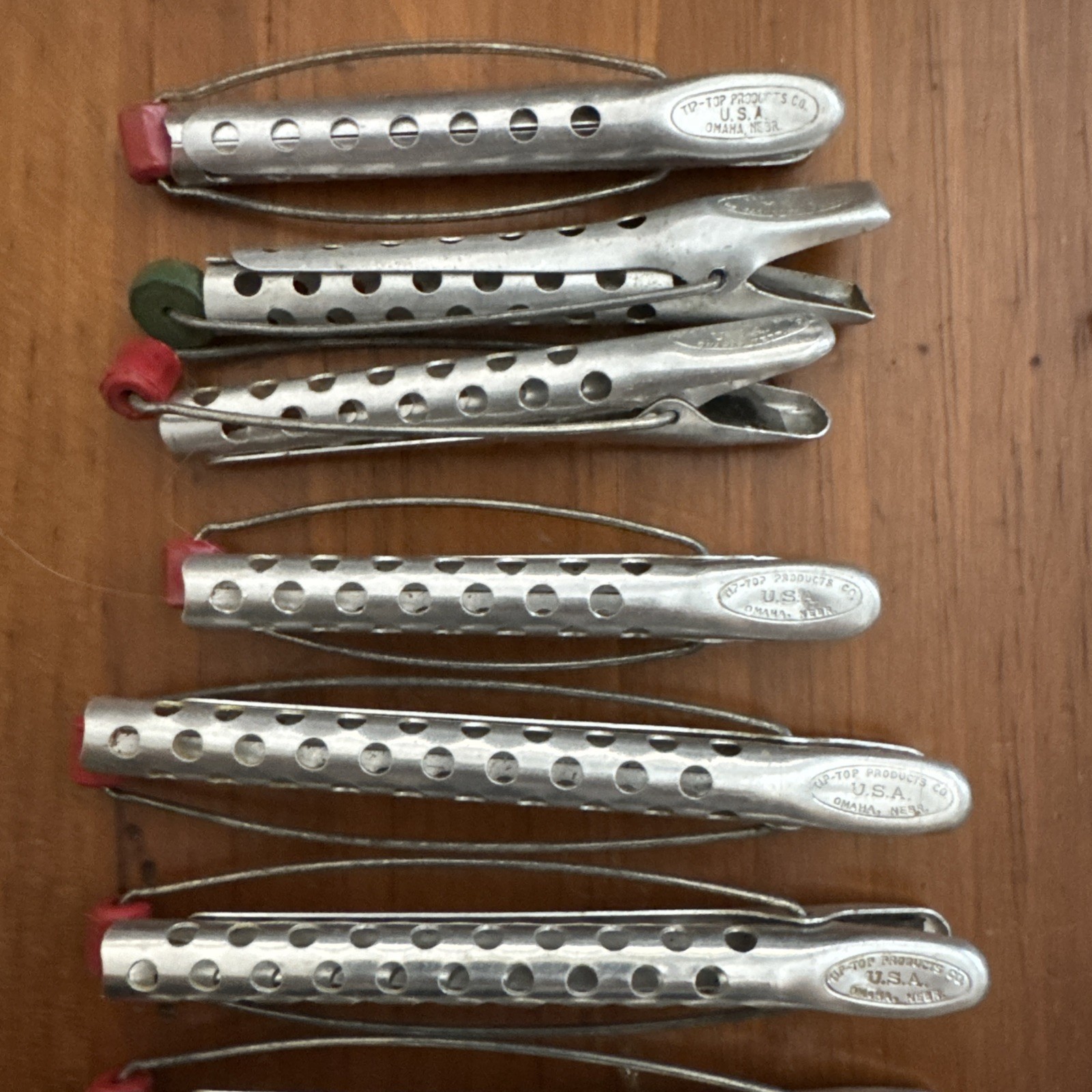 Vintage 40 GOODY TIP-TOP Aluminum Hair Curlers Perm Rods Clips Mixed Unbranded