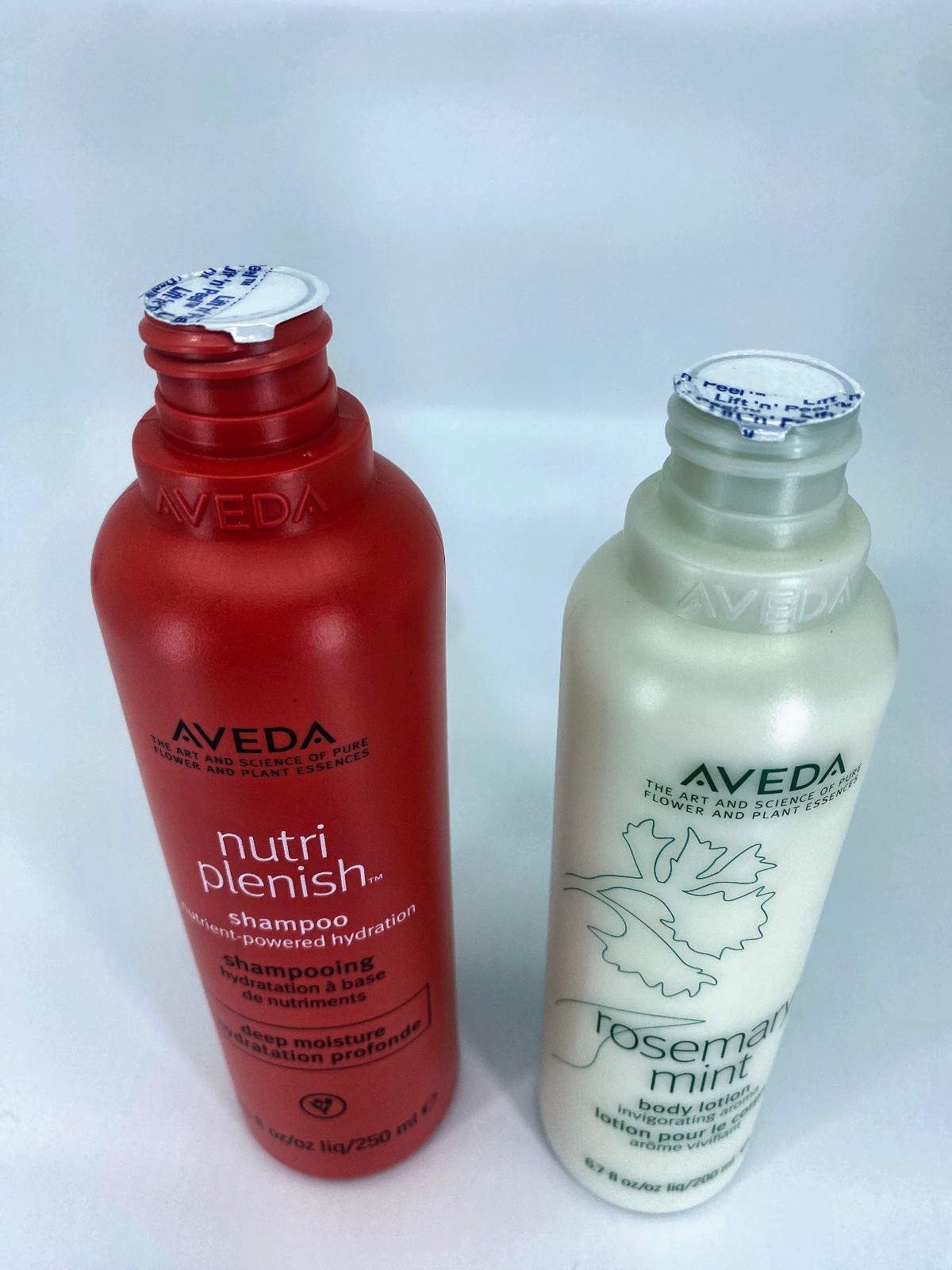 NEW Aveda Rosemary Mint Purifying 6.7oz & Nutriplenish Deep MoistureShampoo 8oz