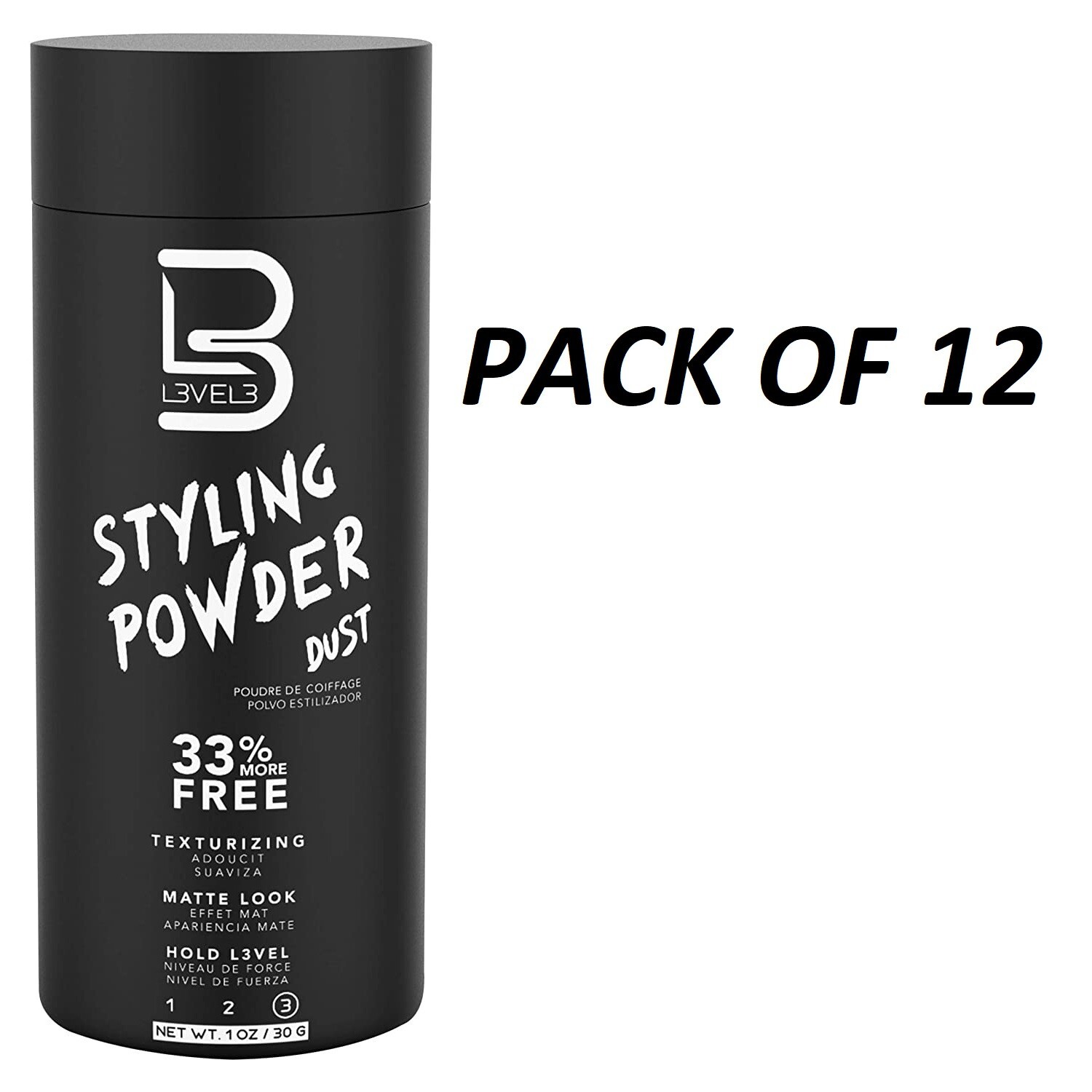 L3VEL3 Styling Powder Dust /Texturizing/Matte Look/Hold Level 3 – PACK OF 12