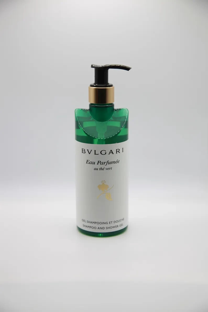 BVLGARI au thé Vert ( Green Tea ) Shampoo & Shower Gel – 10.1 Fl oz / 300mL NEW
