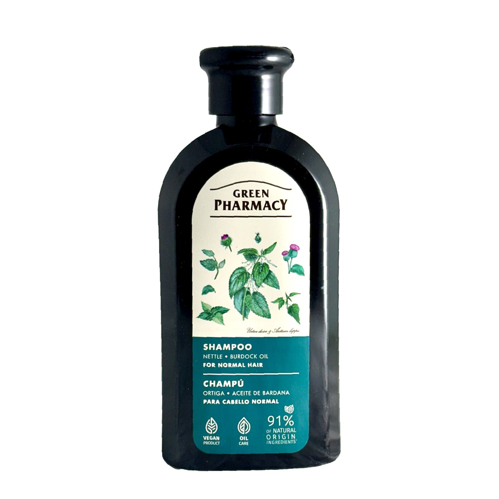 Nettle & Burdock Oil Shampoo for Normal Hair. Strengthens Hair, Enhances Shine