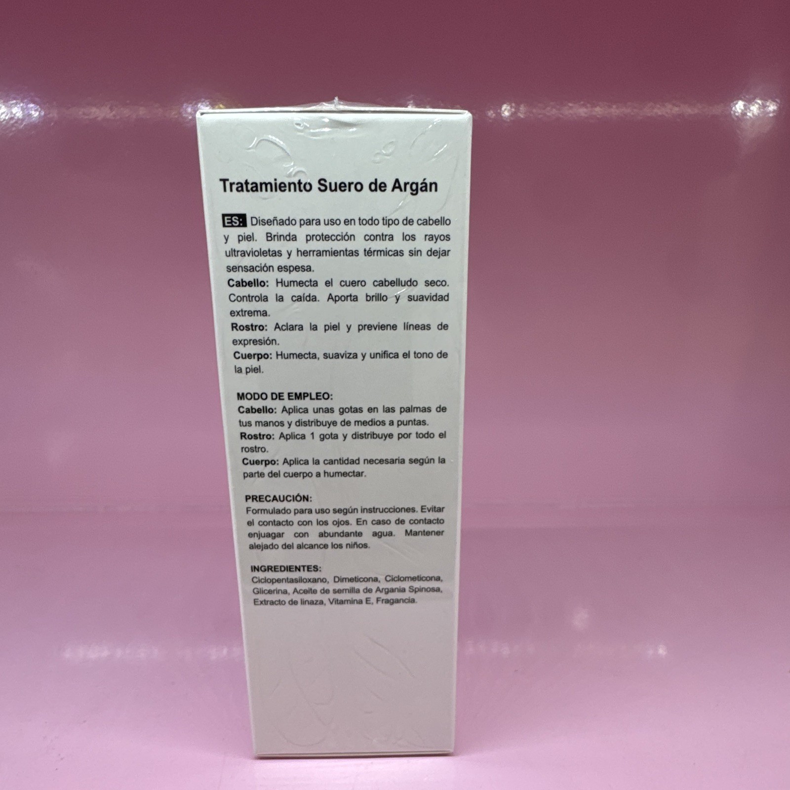 VERENIZE Argan Serum Treatment Heat UV Protect Shine Moisturizing 100ml