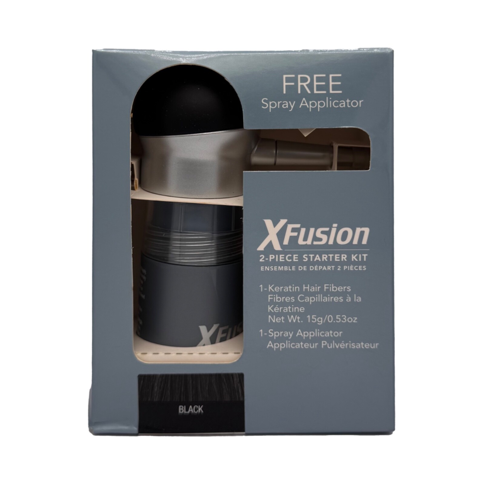 Xfusion Keratin Hair Fibers With Spray Applicator 15G / 0.53 oz