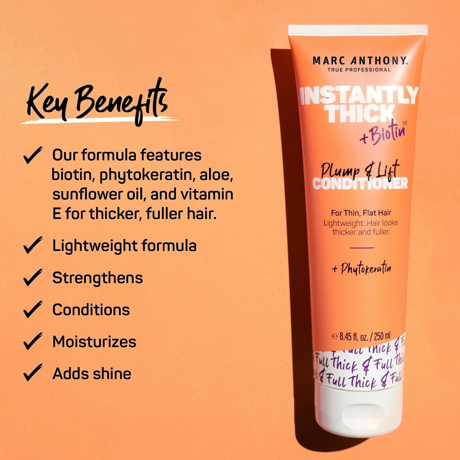 Instantly Thick Biotin Conditioner, 8.45 oz – Volumizing & Moisturizing Hair …