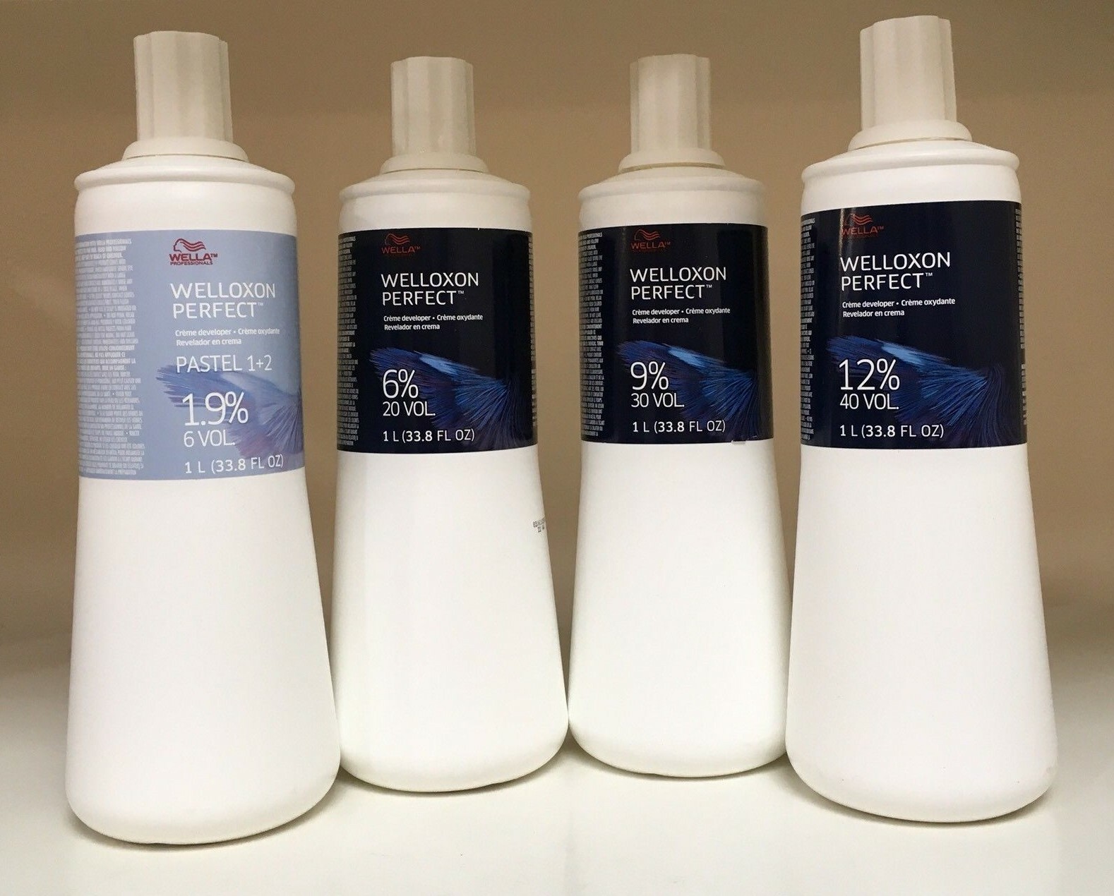 Wella Welloxon Perfect Creme Developer 33.8 oz 10, 20, 30, 40, Pastel 6 Volume