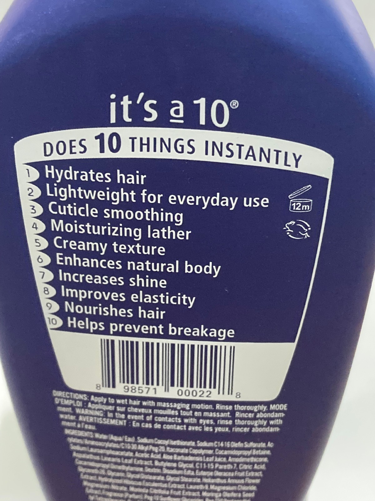 It’s a 10 Miracle Moisture Shampoo 10Fl Oz 295.7ml NEW – FREE SHIPPING