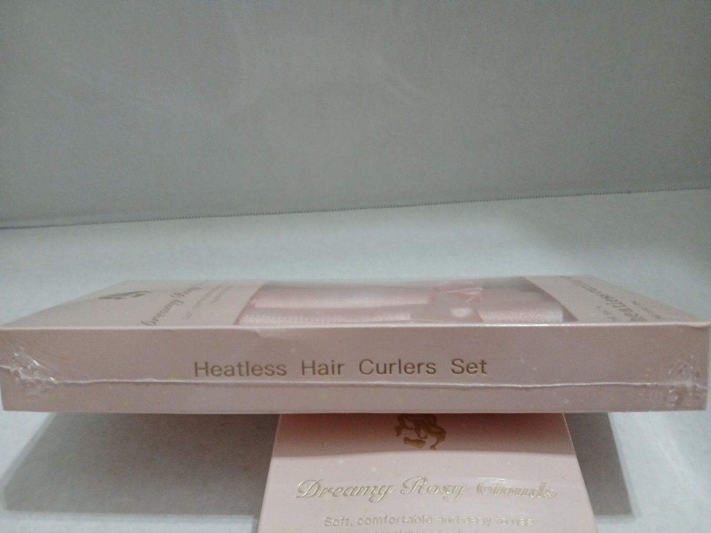 Dreamy Rosy Clouds Satin Heartless Curling Set Pink