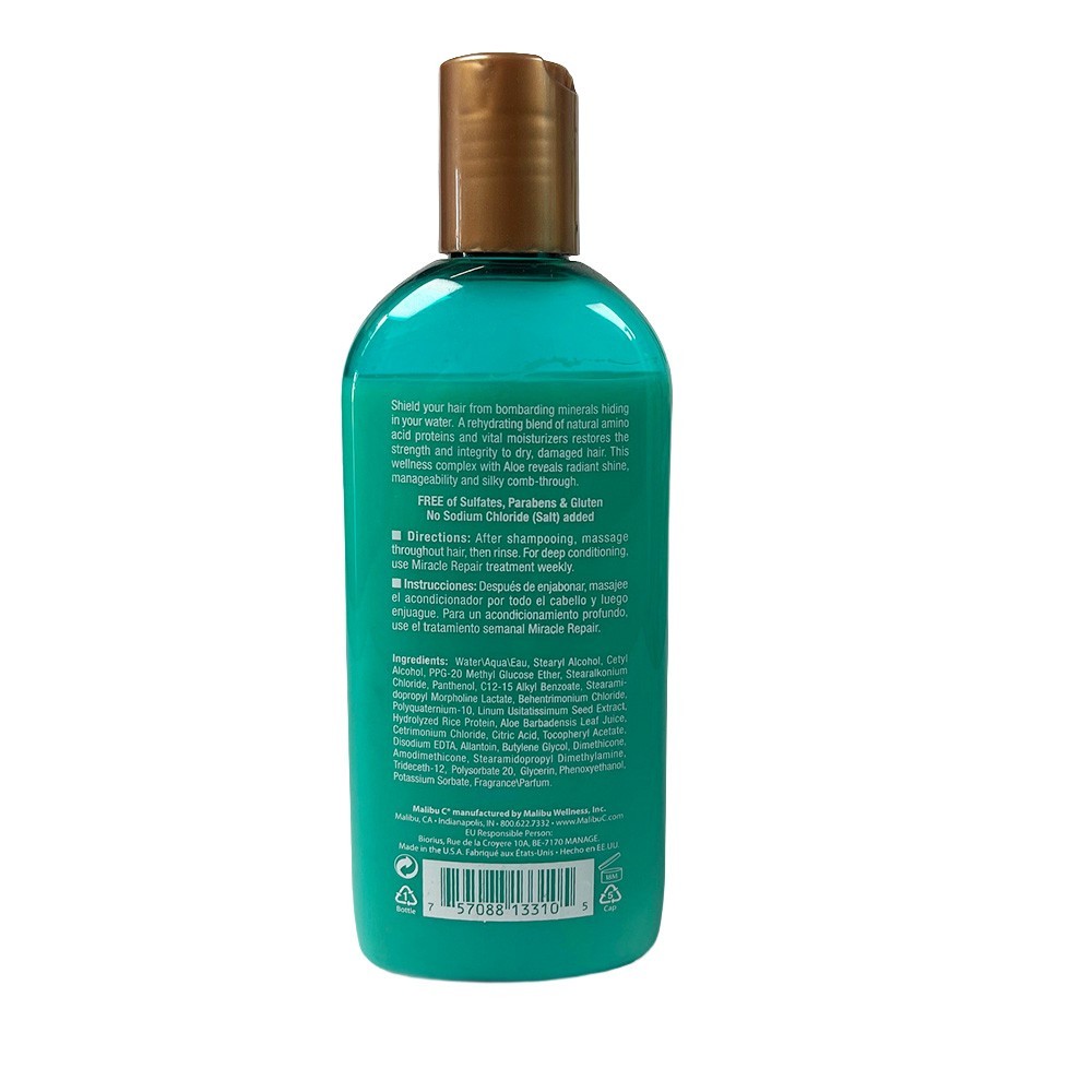 Malibu C Hard Water Wellness Conditioner 9oz / 266ml – Softens Brittle Hair