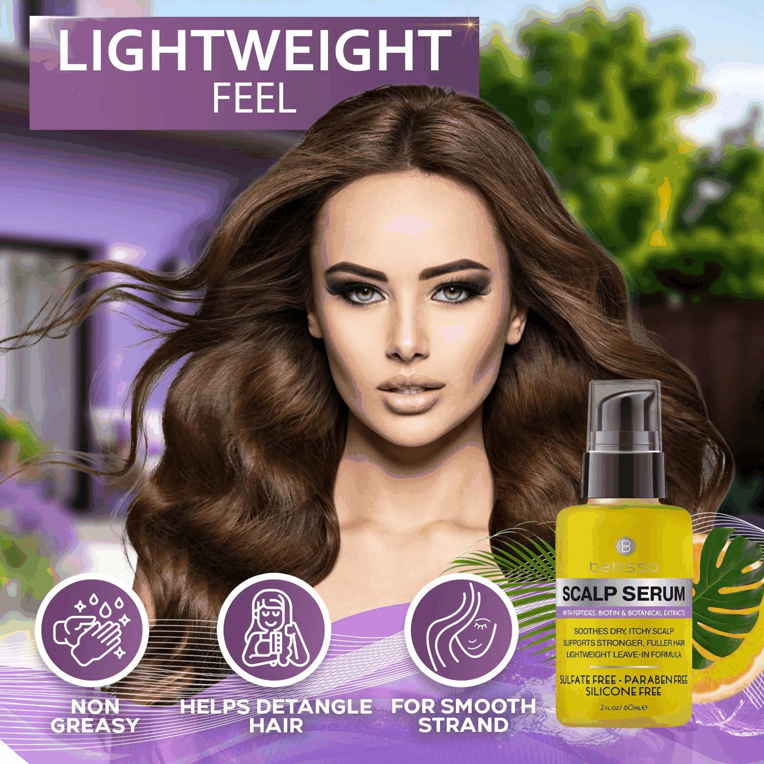 Scalp Serum Dry and Itchy Dandruff Moisturizer 2 Fl Oz Treatment for Women Men