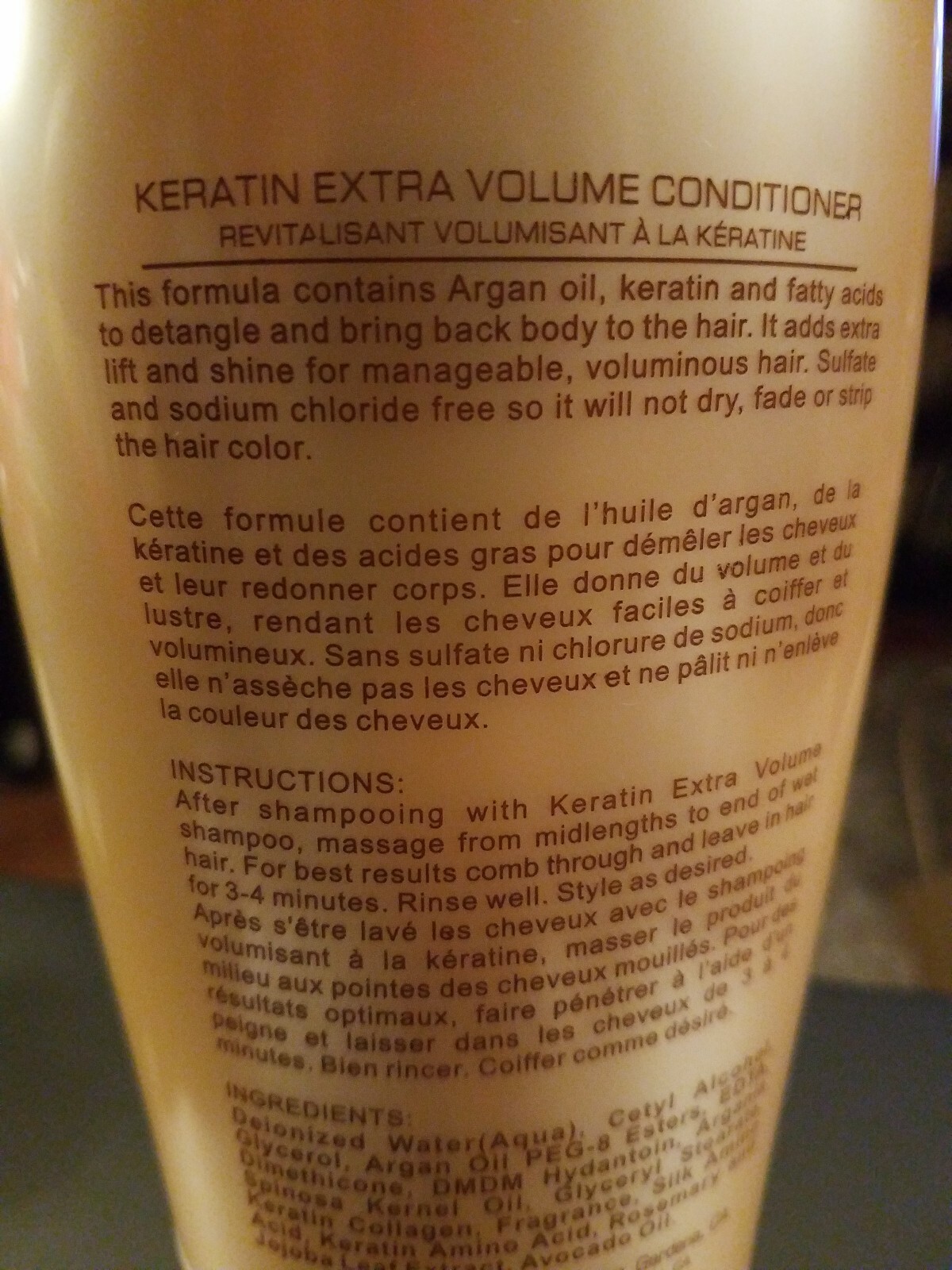 Vered Bio Keratin Extra Volume Conditioner Luxury Collection JUMBO 33.8 Oz RARE!
