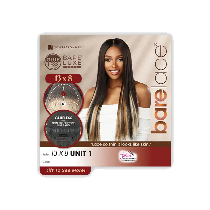 Sensationnel Bare Lace Glueless 13×8 HD Transparent Lace Front Wig – UNIT 1