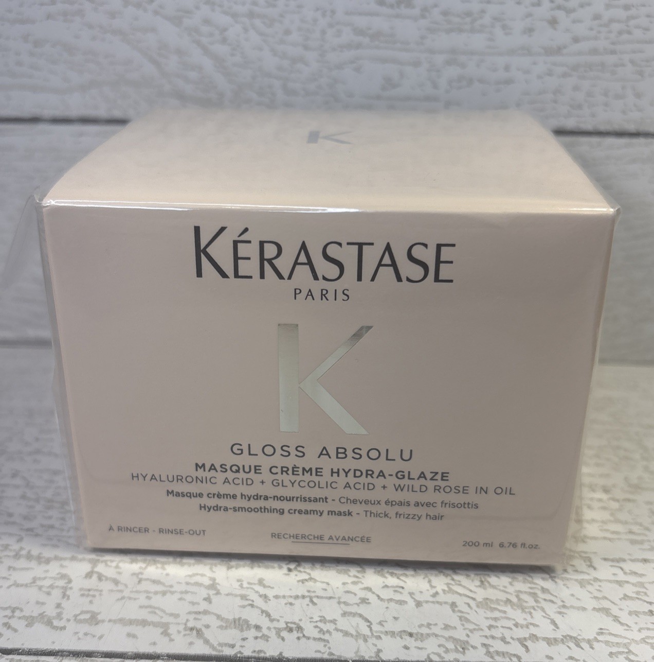 KERASTASE Gloss Absolu Masque Creme Hydra-Glaze | Hydrating Hair Mask, 6.76 Oz