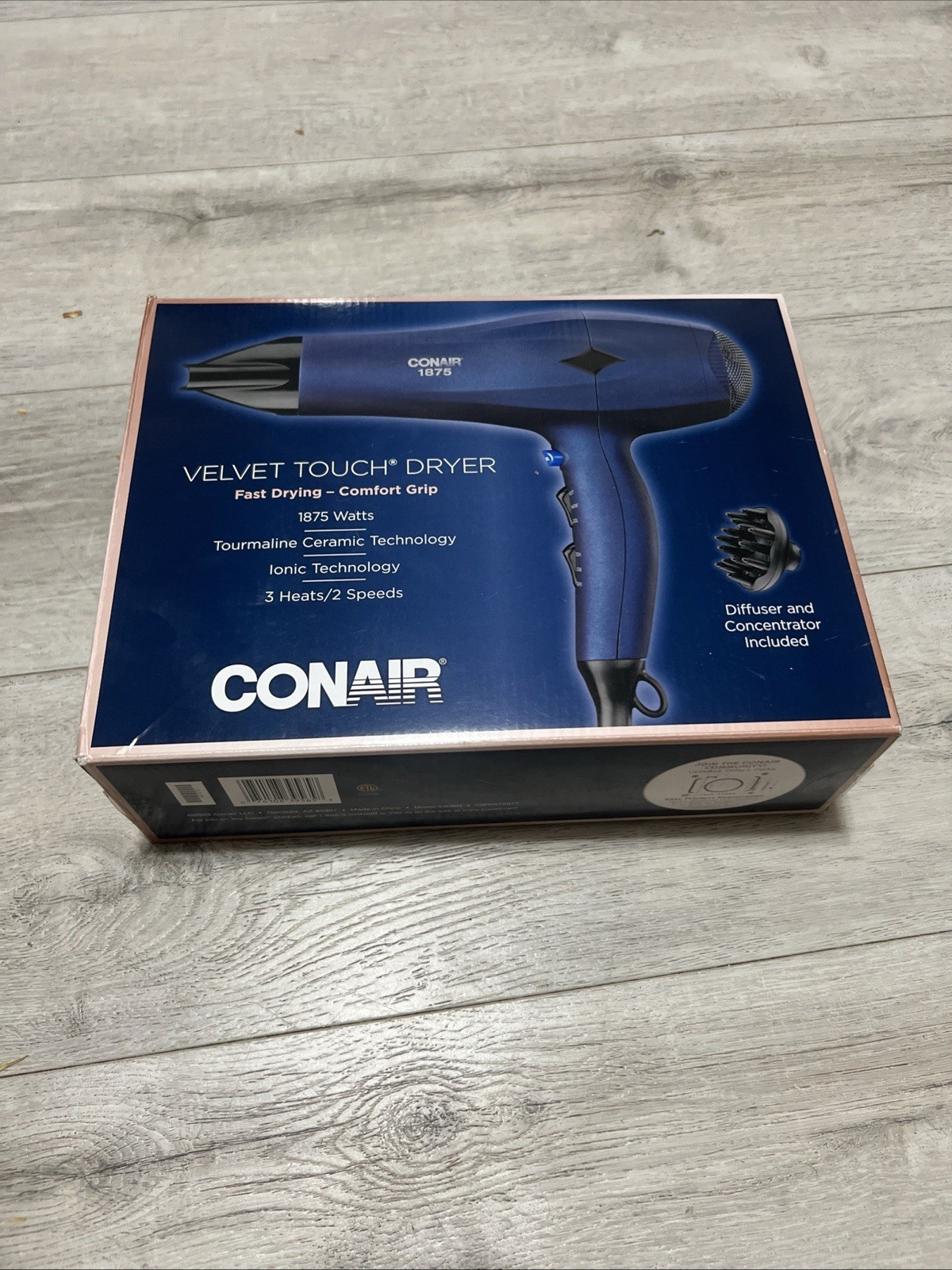 Conair Hair Dryer 1875 Watts Diffuser Brand New Open Box