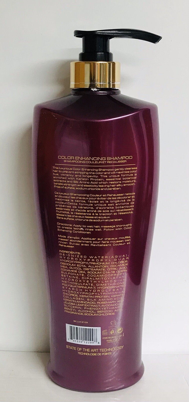 Bio Keratin Luxury Collection ~ Color Enhancing Shampoo 33.8 fl oz