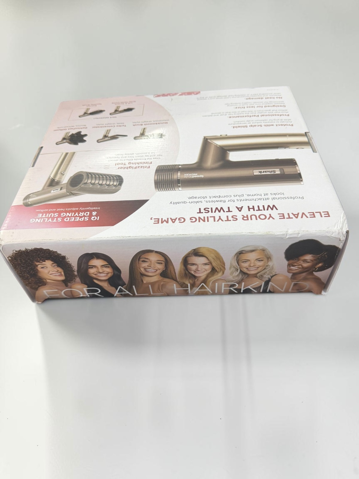 Shark SpeedStyle PRO FLEX Hair Dryer System w/ 4 Styling Attachments Foldable