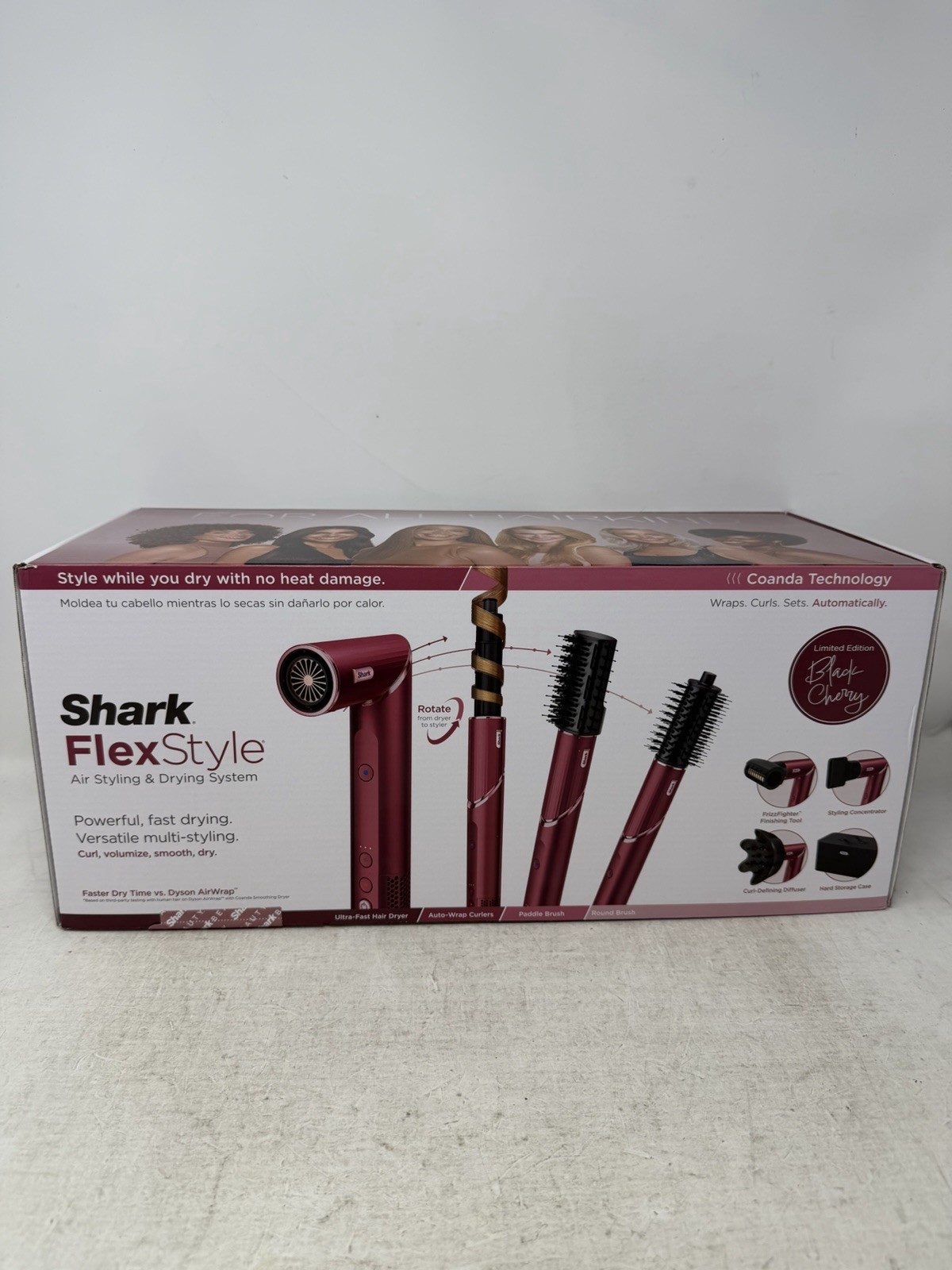 Shark FlexStyle Air Styling & Drying System Black Cherry, HD457CR 🔥SEALED🔥