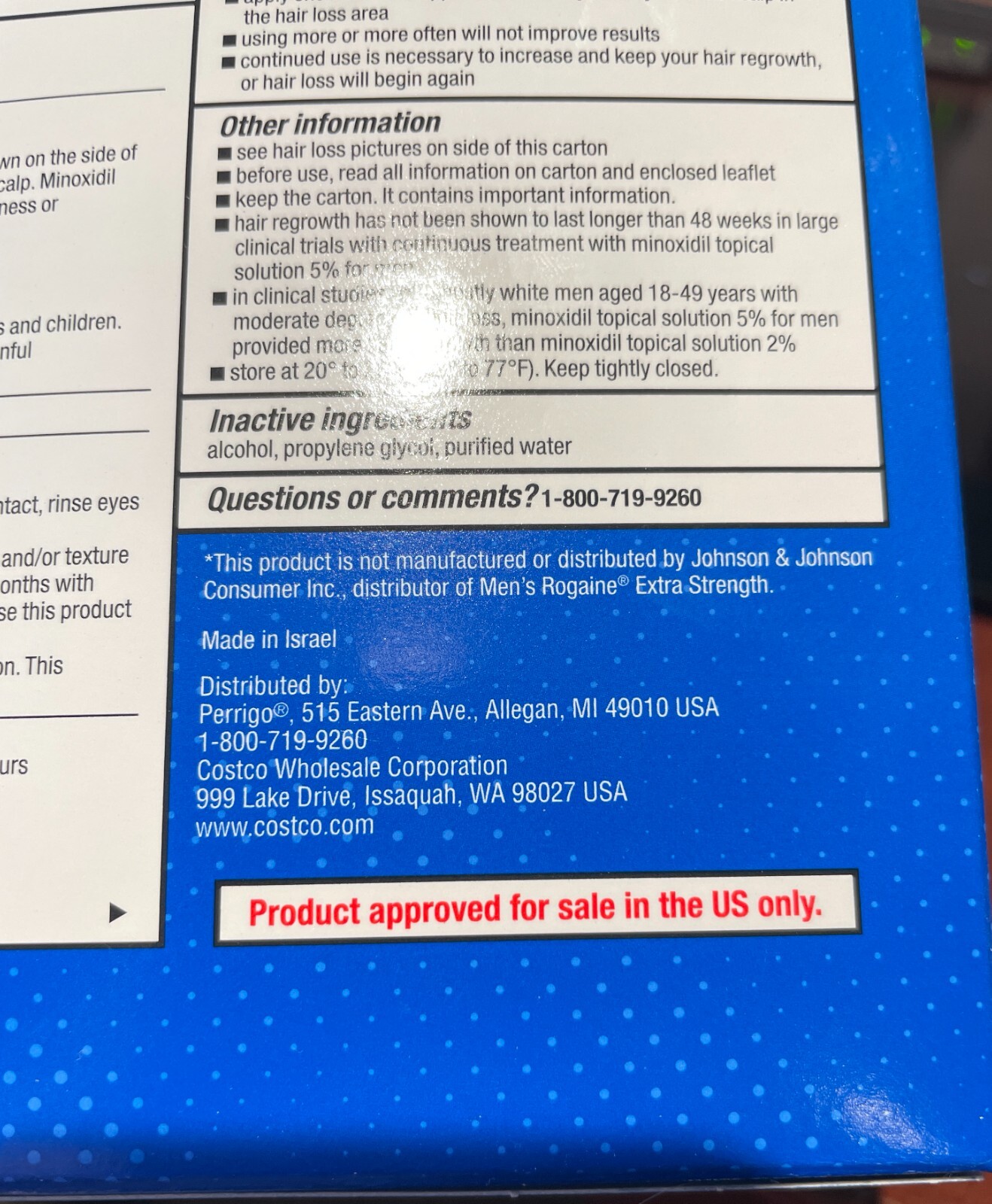 KIRKLAND 5% Minoxidil Solution (12 Month, 2 Boxes) Men Hair Regrowth Ex. 12/26
