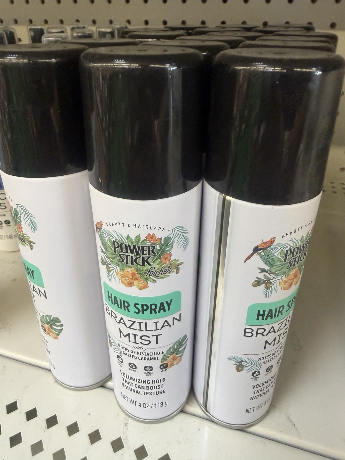 Power Stick for her Brazilian Mist Hairspray, Paraben-Free, 4 oz Pistachio
