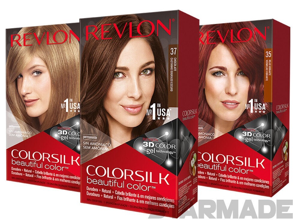 REVLON ColorSilk Permanent Hair Color, Long-Lasting Ammonia Free, Pack of 12
