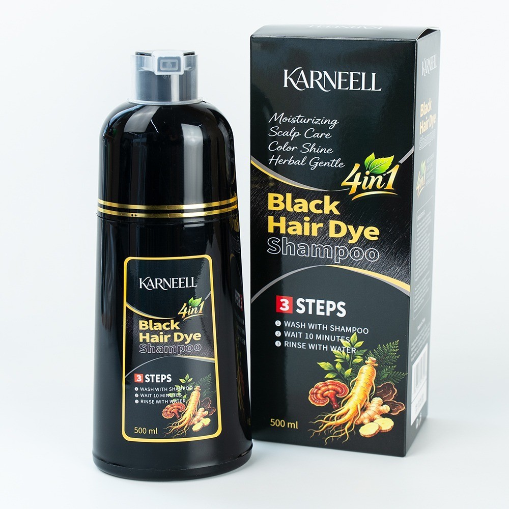 KARNEELL BLACK HAIR DYE SHAMPOO 500ml