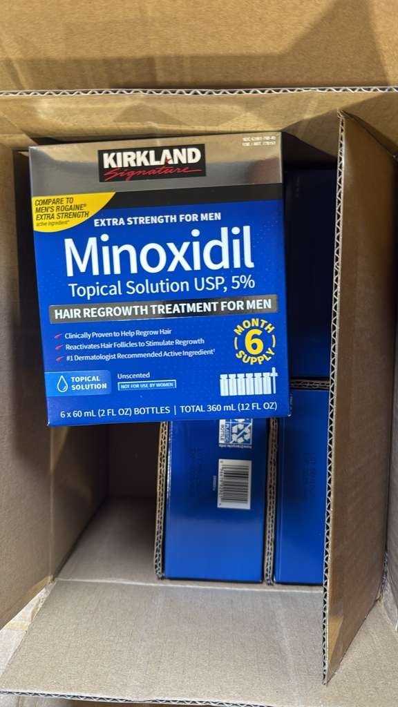 KIRKLAND Minoxidil 5% Extra Strength Men Hair Regrowth Solution 6 Month Supply