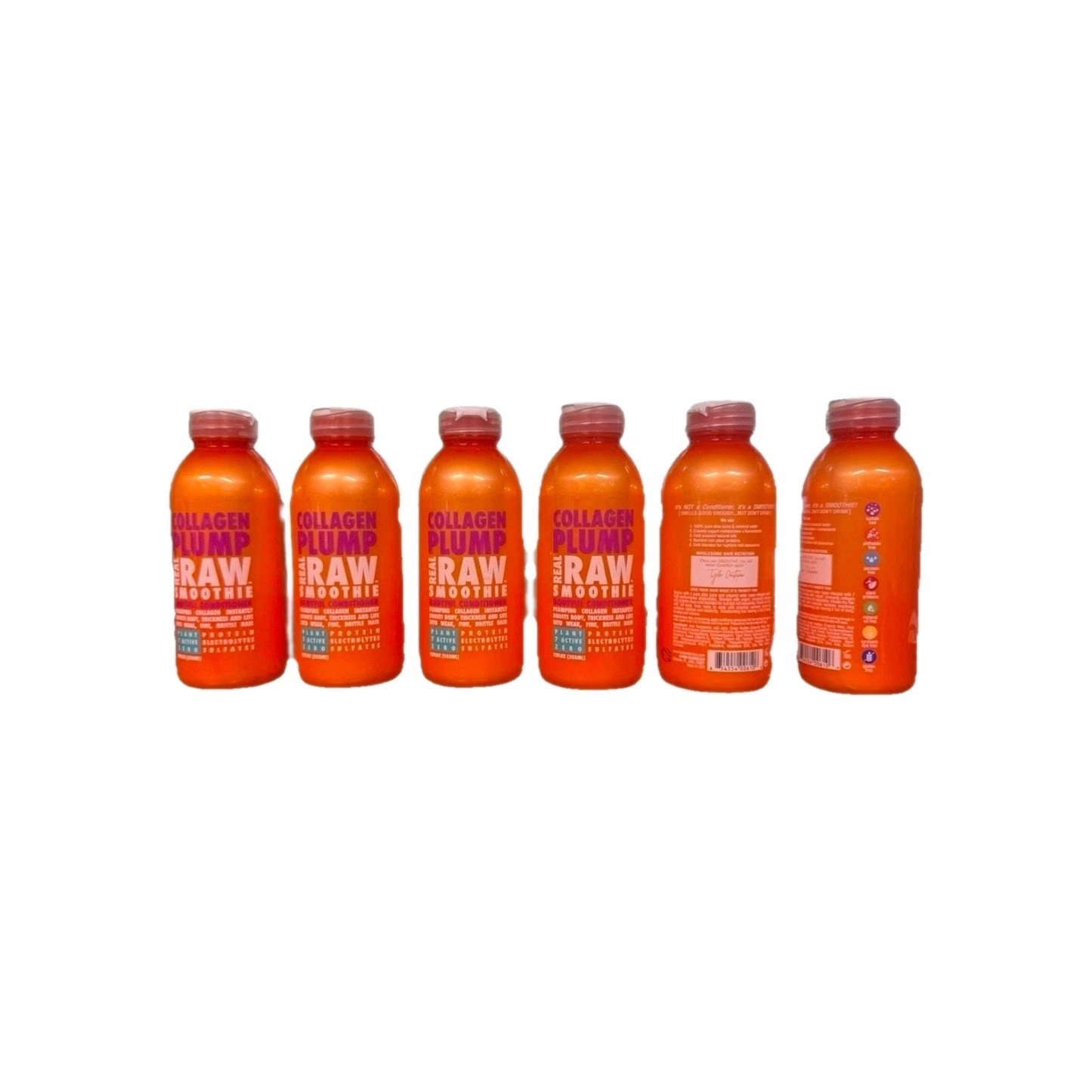 Collagen Orange Plump Real Raw Smoothie Bodyful Conditioner (Pack of 6) 355 ML