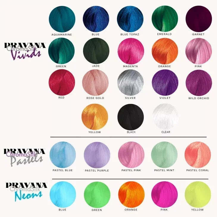 Pravana Chromasilk Vivids Semi Permanent Hair Color 3oz – ALL SHADES AVAILABLE