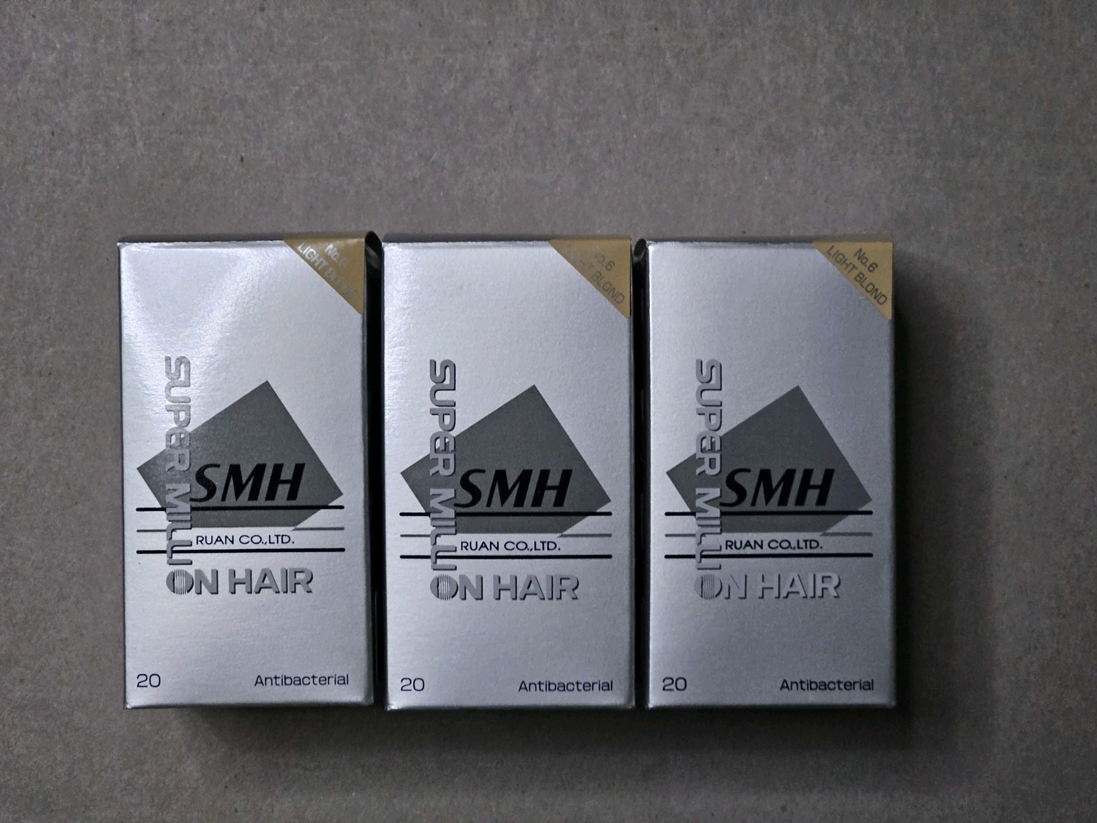SUPER MILLION HAIR 20g X3 Light Blond Hair Loss Thining NO6 For Men & Women NEW