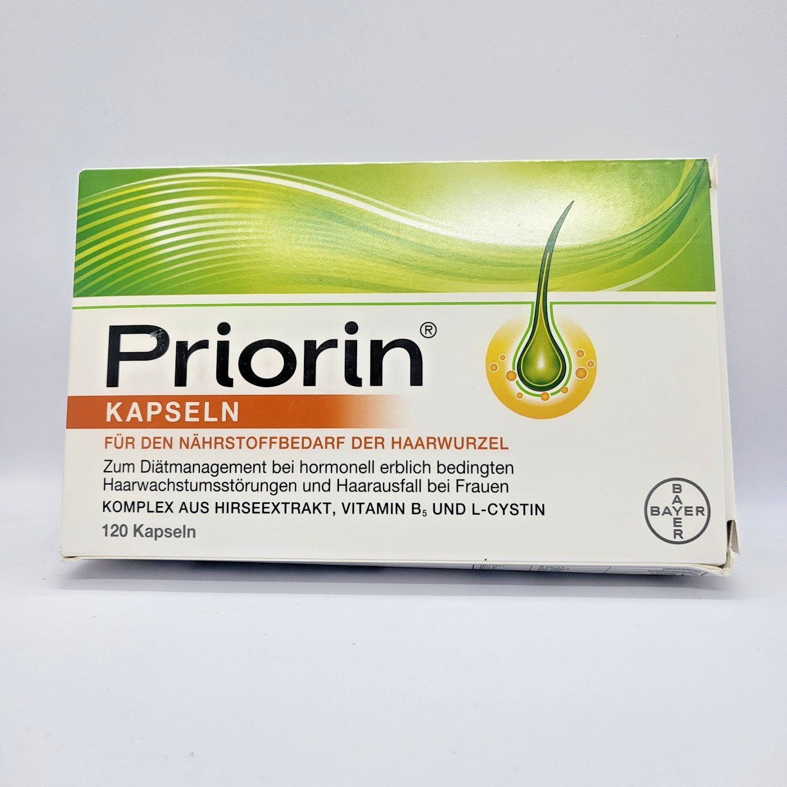 Priorin Hair Growth Capsules 120 Capsules – Original Bayer – New & Sealed