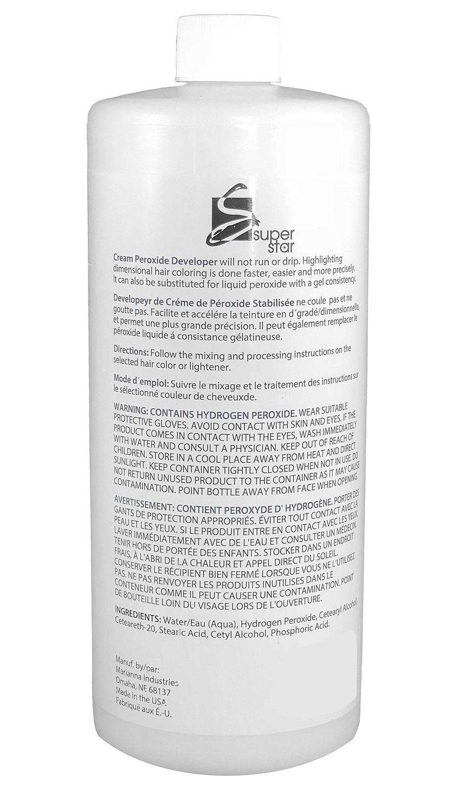 Super Star Cream Peroxide Developer, 4 oz (pack of 3)