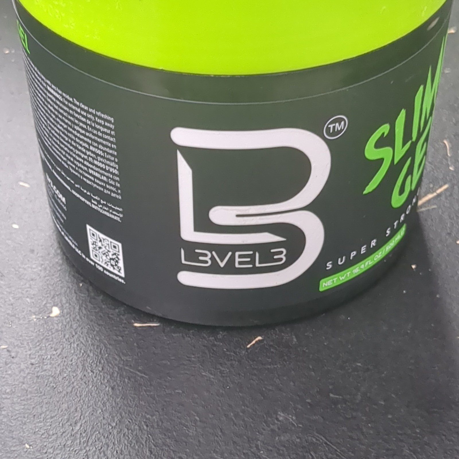 L3VEL3 Slime Hair Gel 250ml Strong Hold Wet Look Styling Gel High Shine