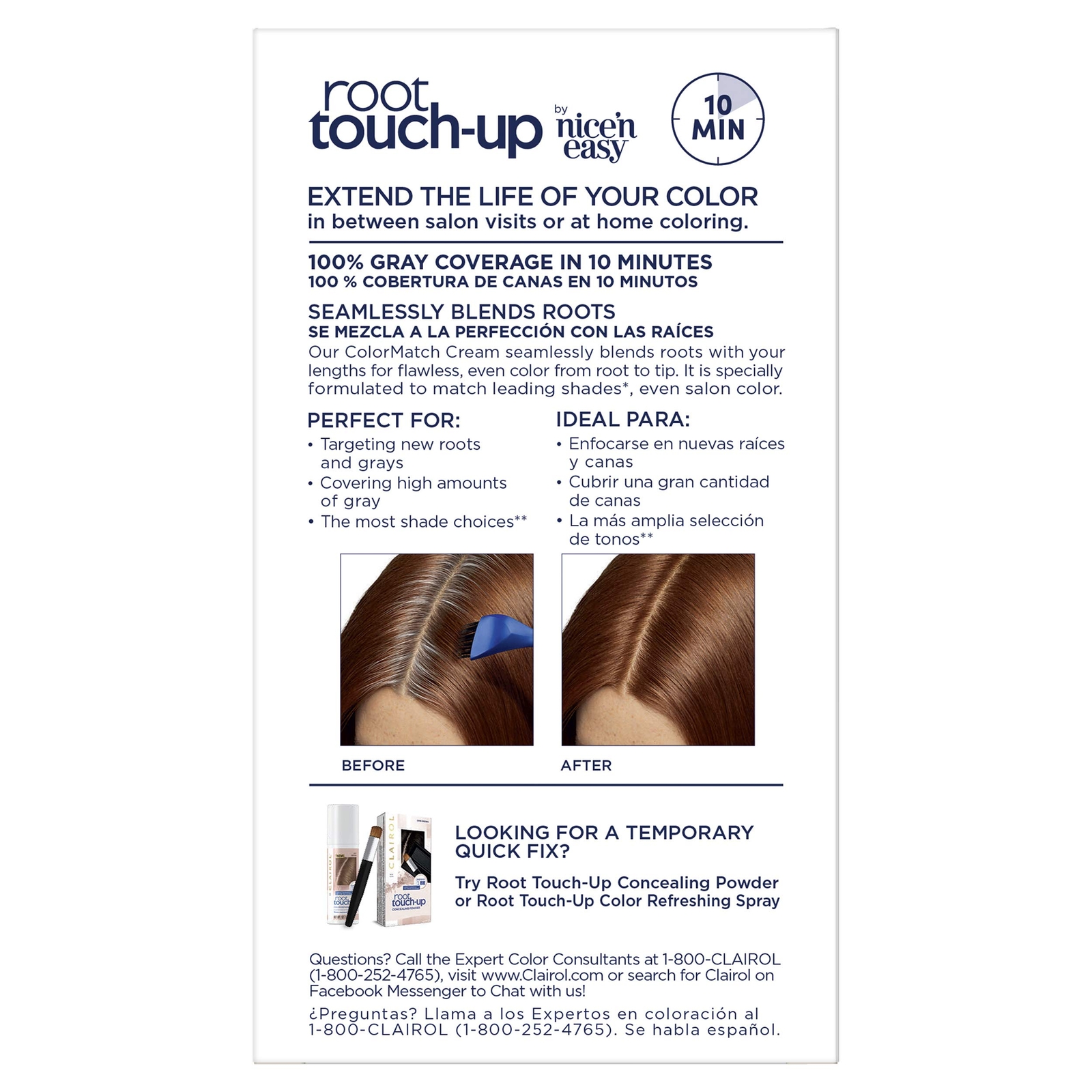 Clairol Root Touch-Up by Nice’n Easy Permanent Hair Dye, 4RV Dark Burgundy Hair