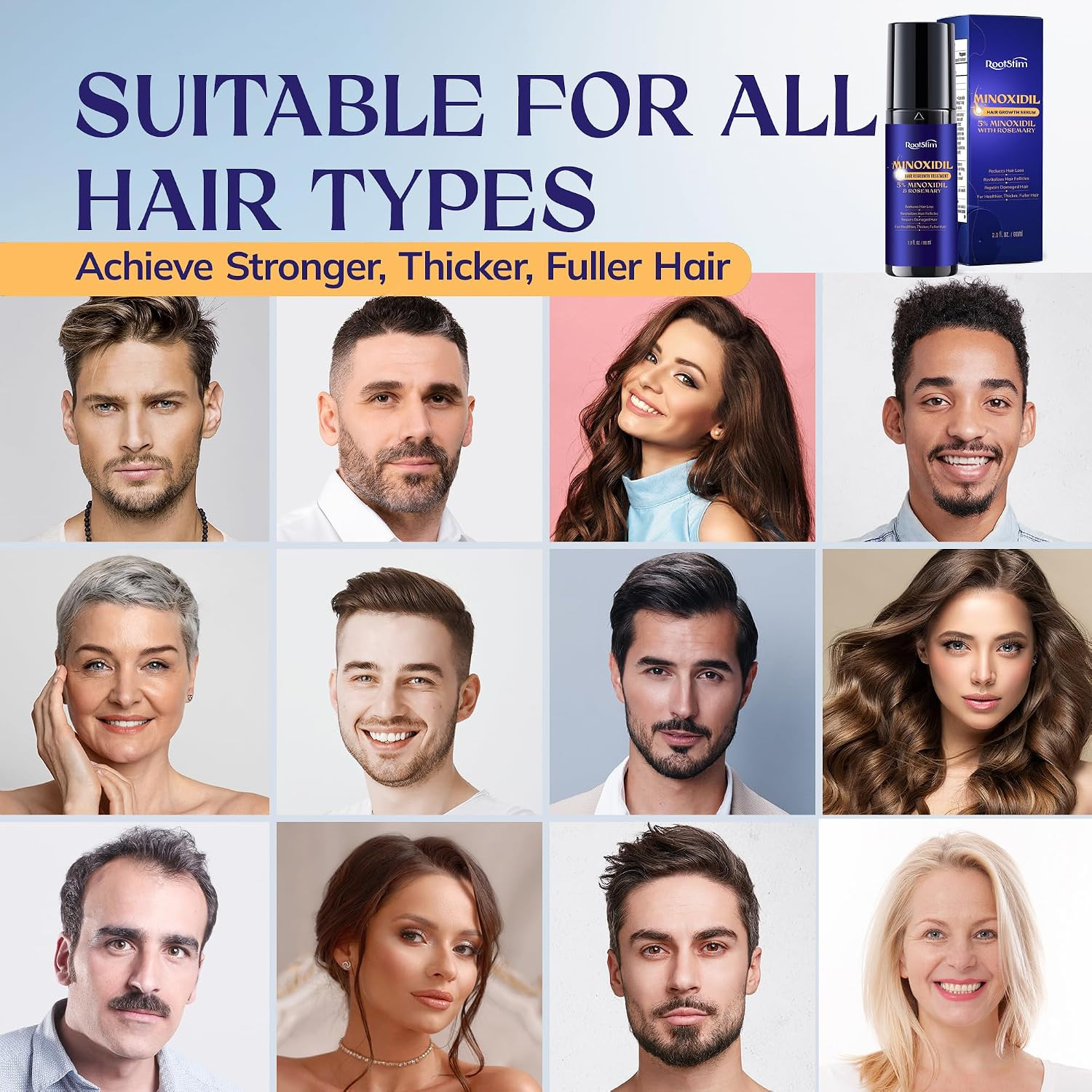 5% Minoxidil Hair Growth Spray for men and women