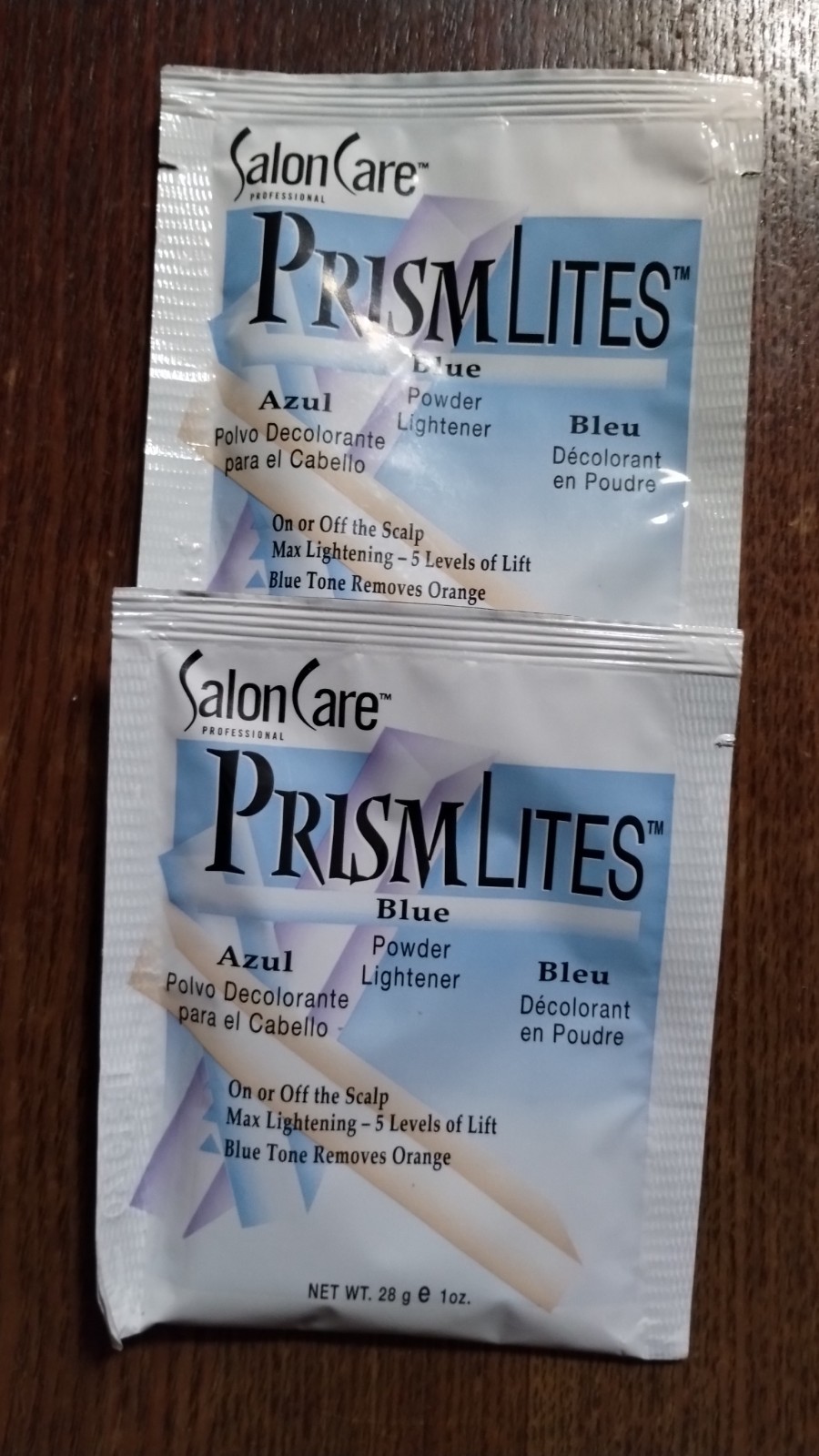 Salon Care Prism Lites Blue Powder Lightener Max Lift 28g / 1oz Hair