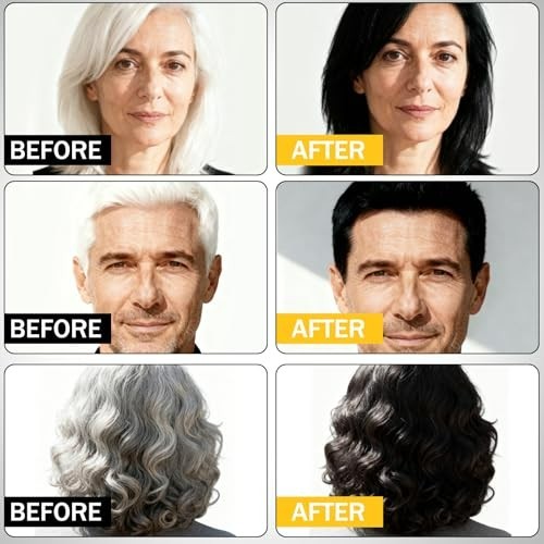 **Hair Dye Shampoo 3 in 1 Hair Shampoo Instant Hair Dye Herbal Ingredients US**