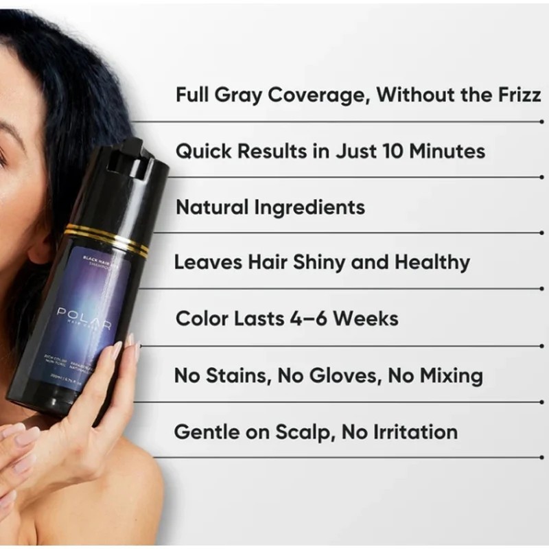 3-in-1 Hair Dye Shampoo White Hair Quick Blackening Shampoo Oil Control Fluffy S