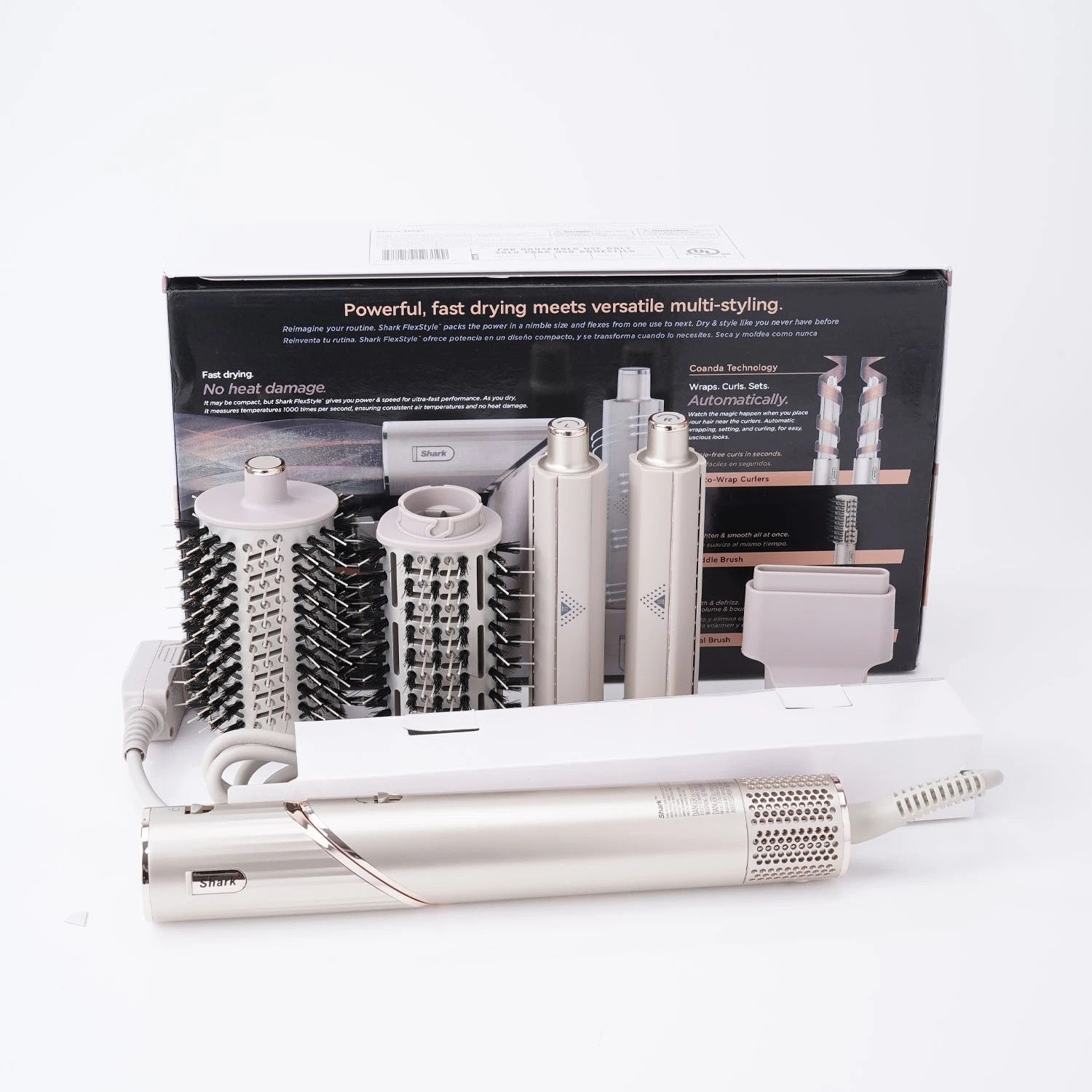 Shark Flex Style 1300W Air Styling & Drying System – Stone (HD430) Open US STOCK