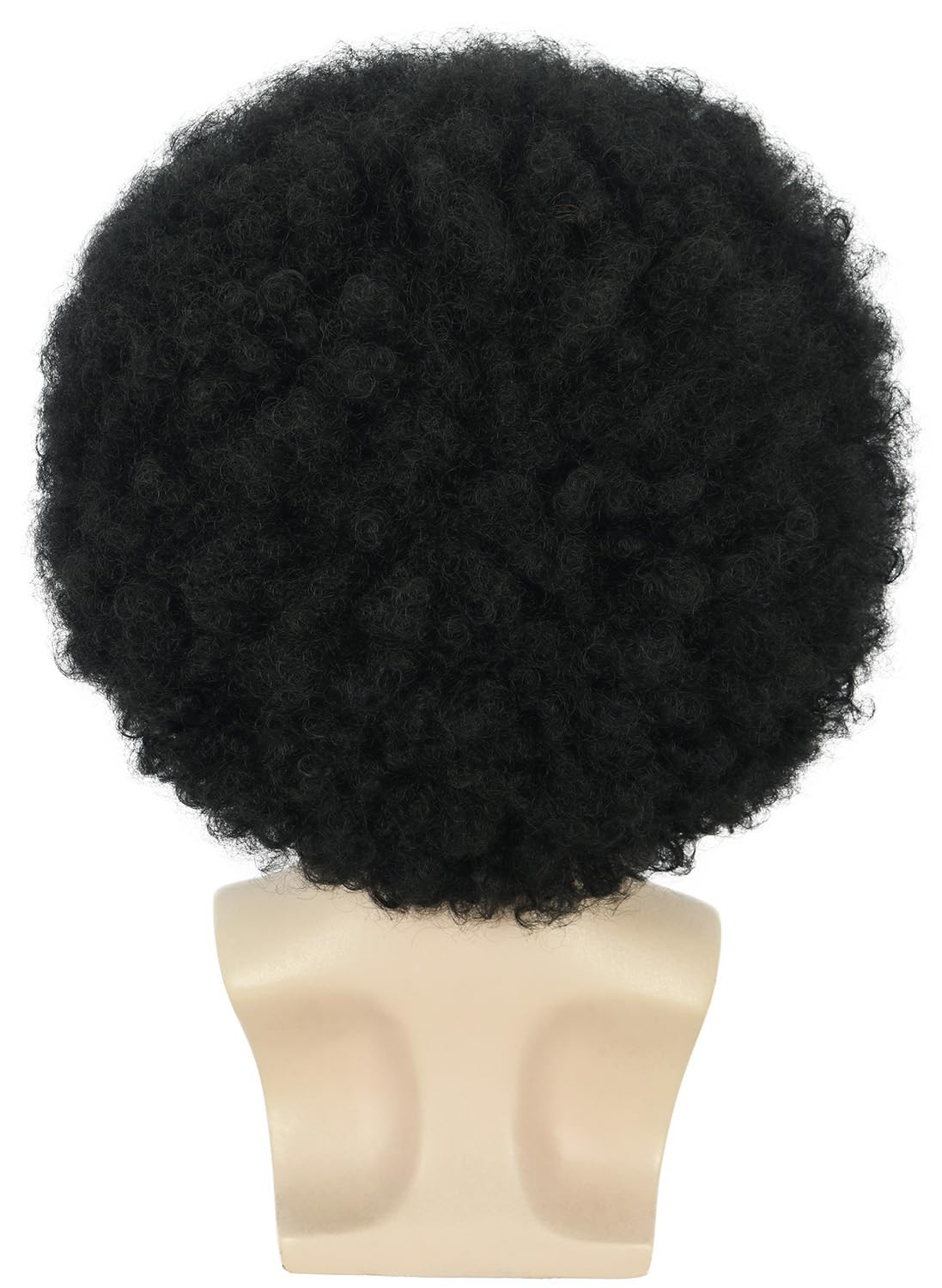 karlery Adult Men Women Afro 70s 80s Curly Black Wig Rocker Party Wig