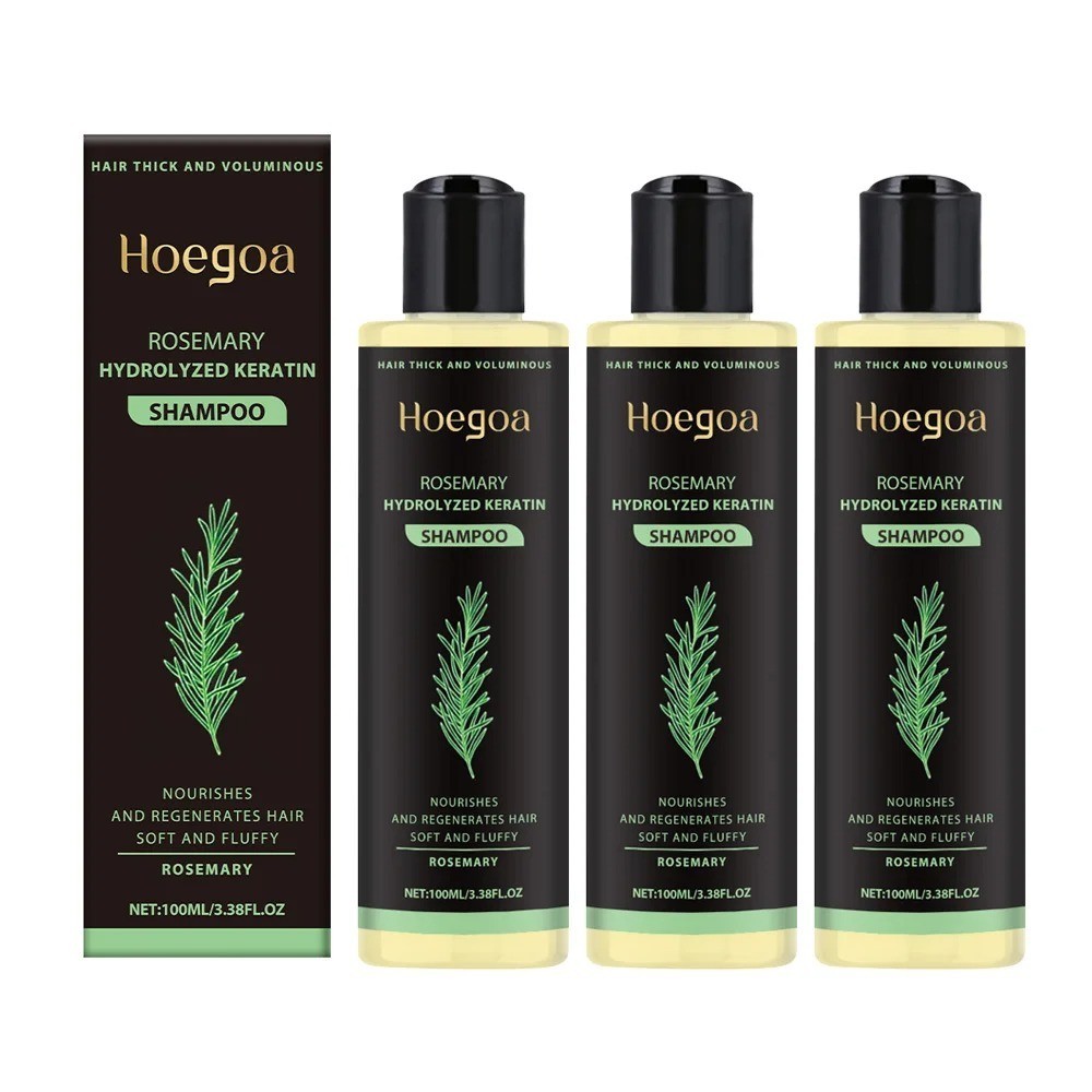 3PCS Rosemary Keratin Shampoo Moisturizing Thickening Dry Damaged Hair Scalp Car