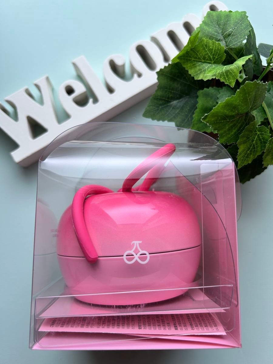 medicube x FOREVER:CHERRY Hair Brush Bow Ribbon Cherry Pink Detangling New