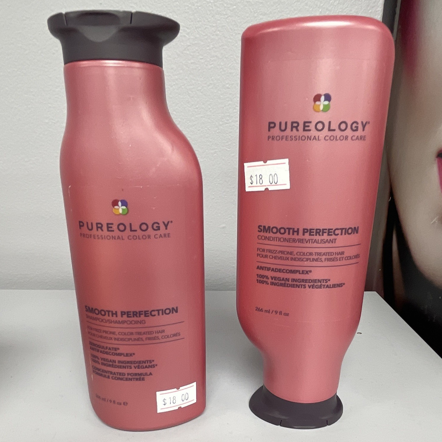 Pureology Smooth Perfection Shampoo Color-Treated Sulfate-Free Vegan 9 fl oz