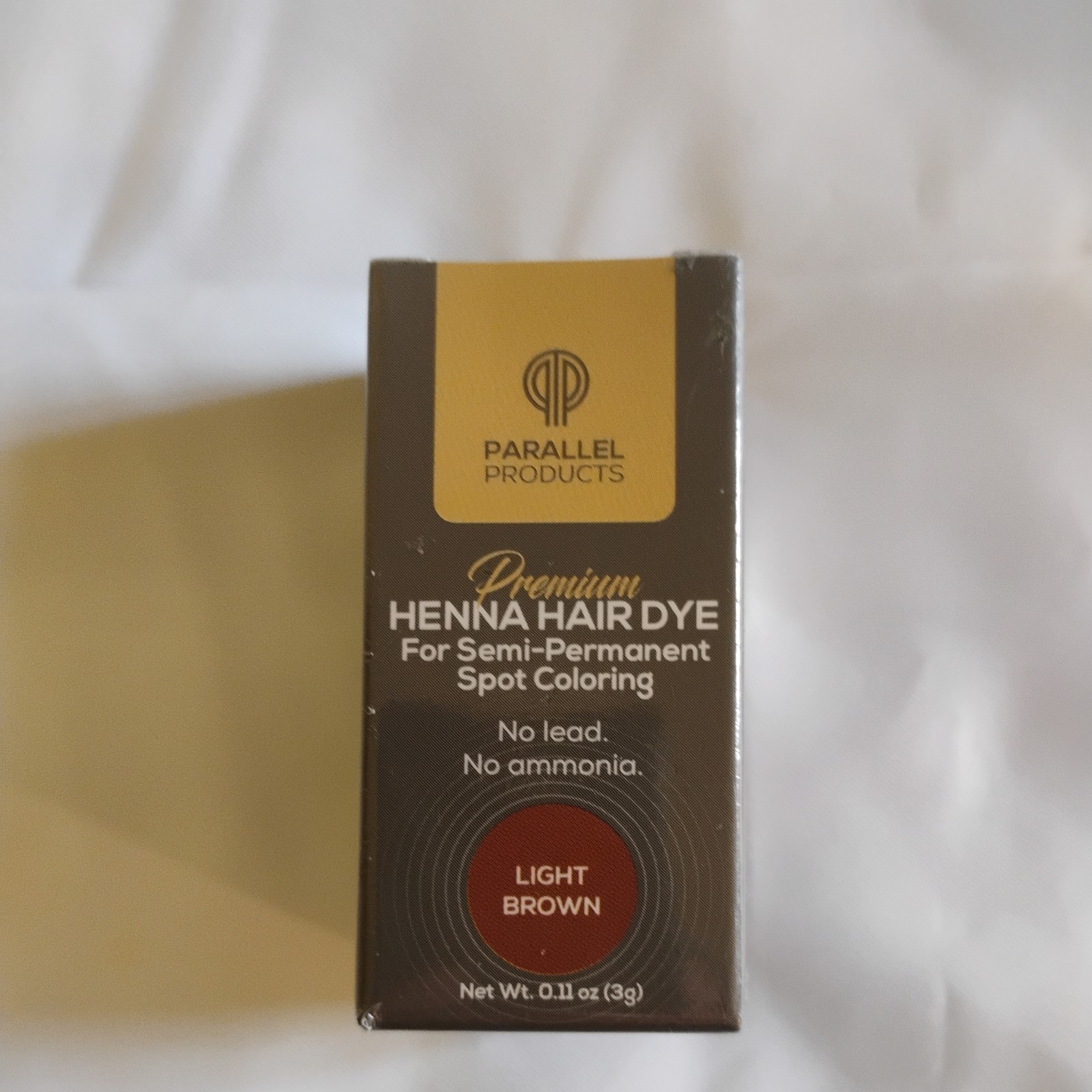 Parallel Products Premium Henna Hair Dye – Semi Perm Spot Coloring- Light Brown