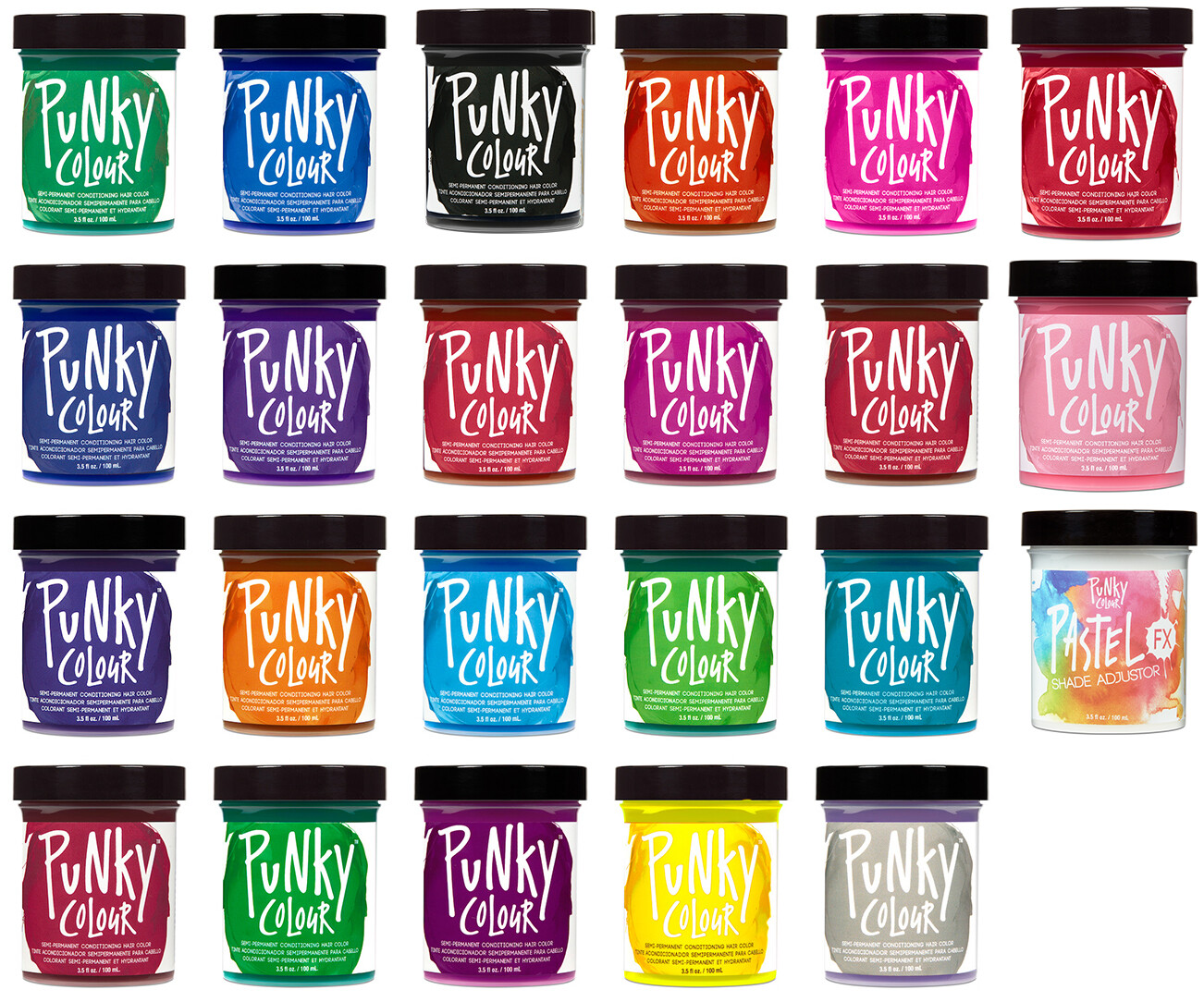 Jerome Russell Punky Color Semi Permanent Hair Dye 3.5oz Choose your Color