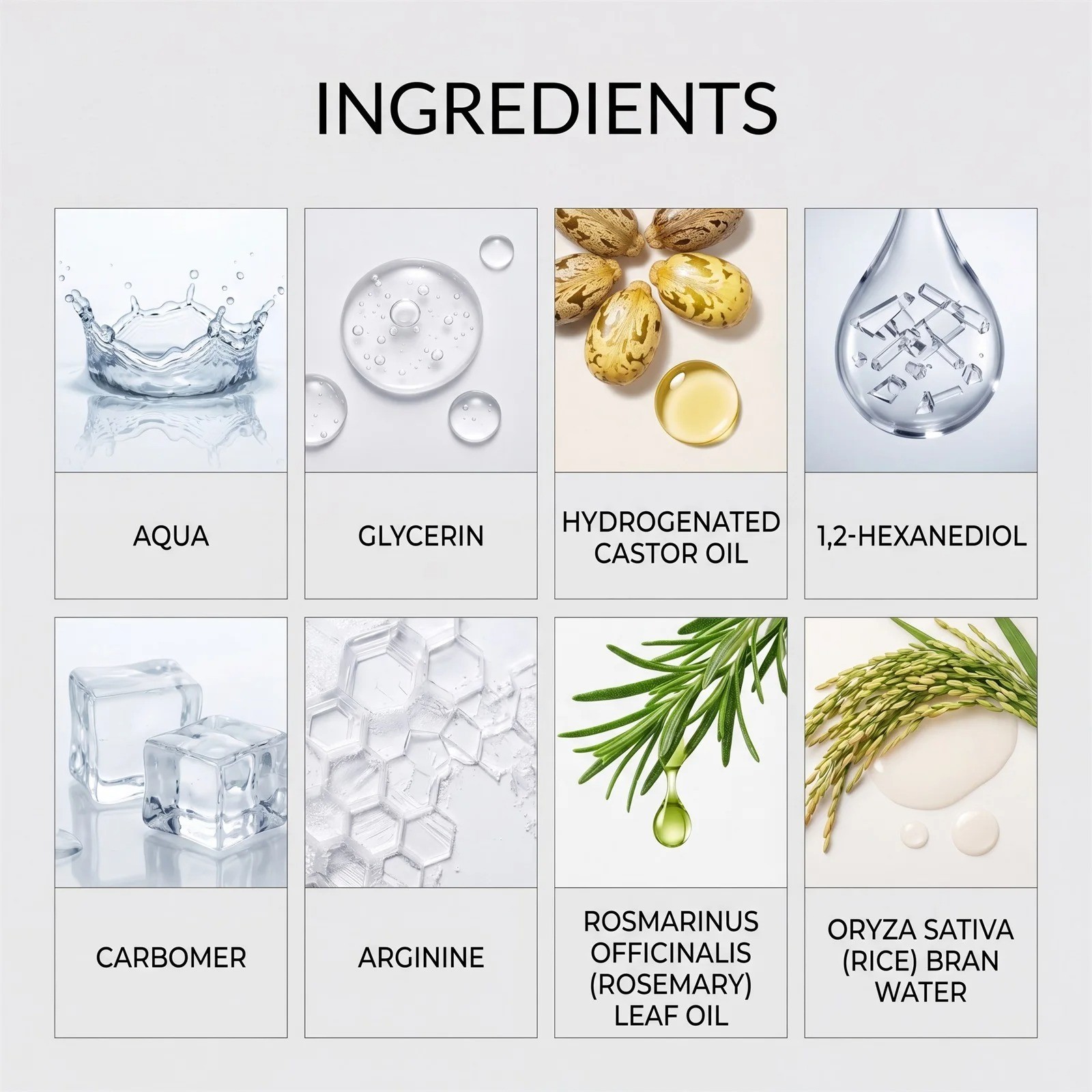 Rosemary & Rice Water Hair Growth Spray Volumizing Hair Mist 100ml Non Greasy
