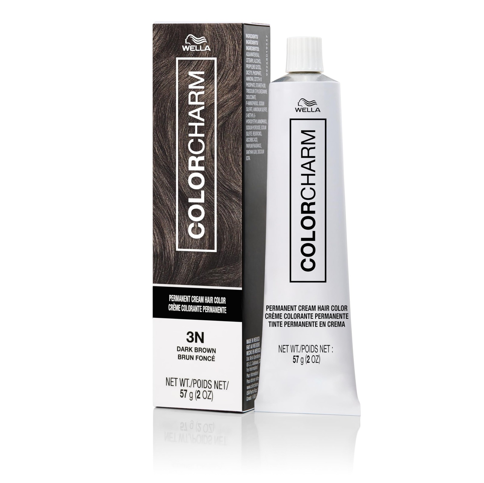 COLORCHARM Permanent Cream Hair Dye | 2 Ounce (Pack of 1), 3N Dark Brown