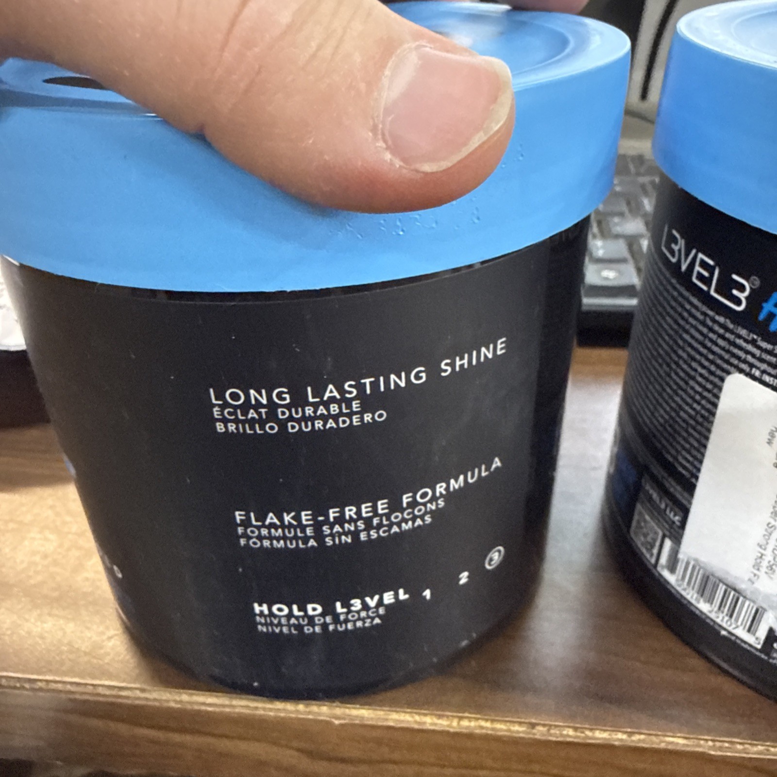 L3 – Hair Gel – Super Strong Hold – Flake Free 33.8 Fl Oz (Pack of 1), Clear