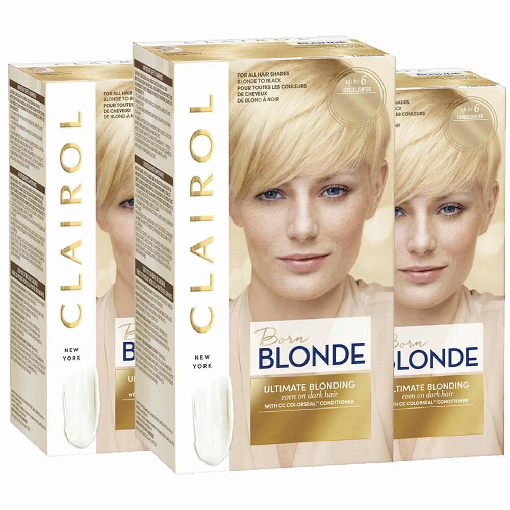 3-New NNE COTY HAIR Clairol Nice N Easy Born Ultimate Blonding Bleach Blonde Hai
