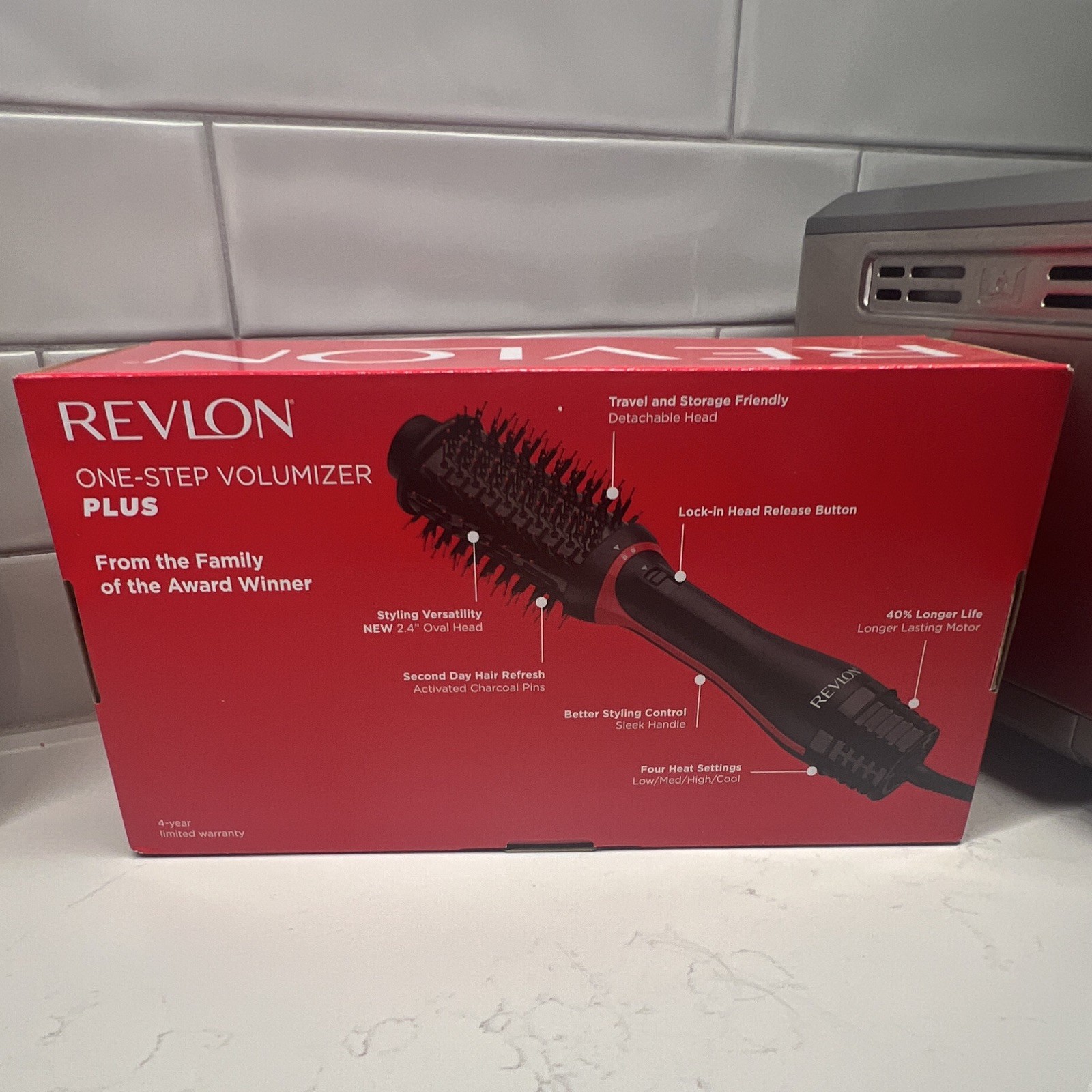 Revlon One-Step Volumizer Plus 1100W Hair Dryer Brush 2.4in Black RVDR5298