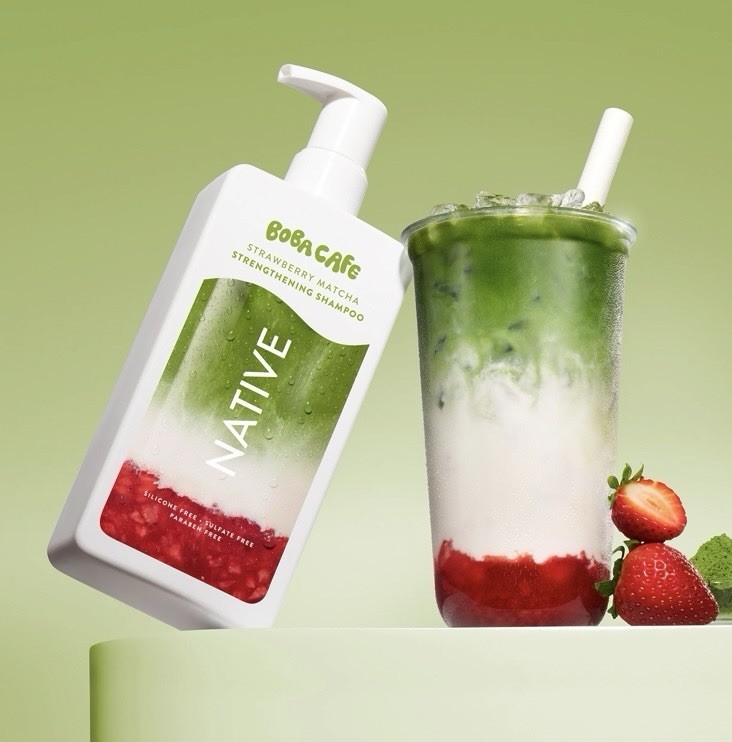 Native Boba Cafe Strawberry Matcha Shampoo 16.5 fl oz New