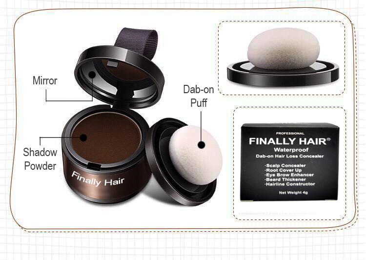 Waterproof Hair Fibers Hair Loss Cover Up Concealer Thickener by Finally Hair